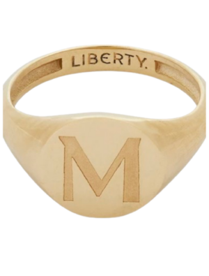 Initial Liberty Signet Ring